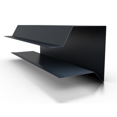 [LAN24] OB-24 Lankstinys - Kraštinio karnyzo skardos lankstinys (100 mm, RAL 3000)