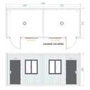 MAX Cabin MPB-2  Nesumontuoti konteinerinio tipo moduliai