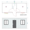 MAX Cabin MPD-1  Nesumontuoti konteinerinio tipo moduliai