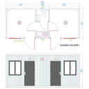 MAX Cabin MPE-1 Nesumontuoti konteinerinio tipo moduliai