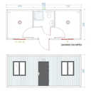 MAX Cabin MPE-4 Nesumontuoti konteinerinio tipo moduliai