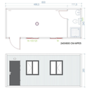 MAX Cabin MPE-5 Nesumontuoti konteinerinio tipo moduliai