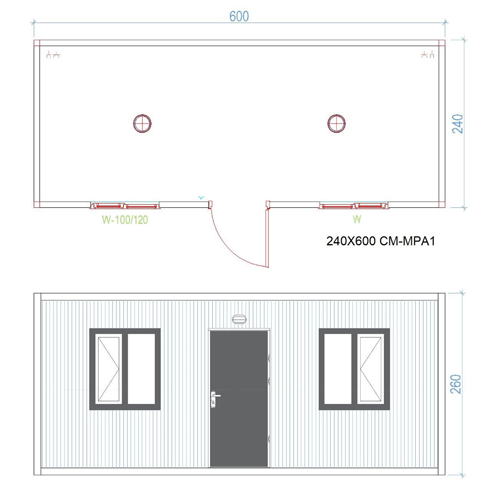 MAX Cabin MPA-1  Nesumontuoti konteinerinio tipo moduliai